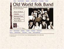 Tablet Screenshot of oldworldfolkband.org